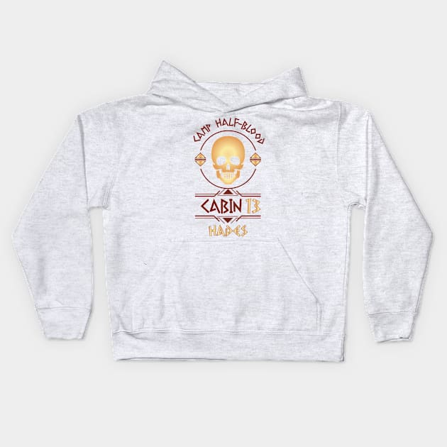 Cabin #13 in Camp Half Blood, Child of Hades – Percy Jackson inspired design Kids Hoodie by NxtArt